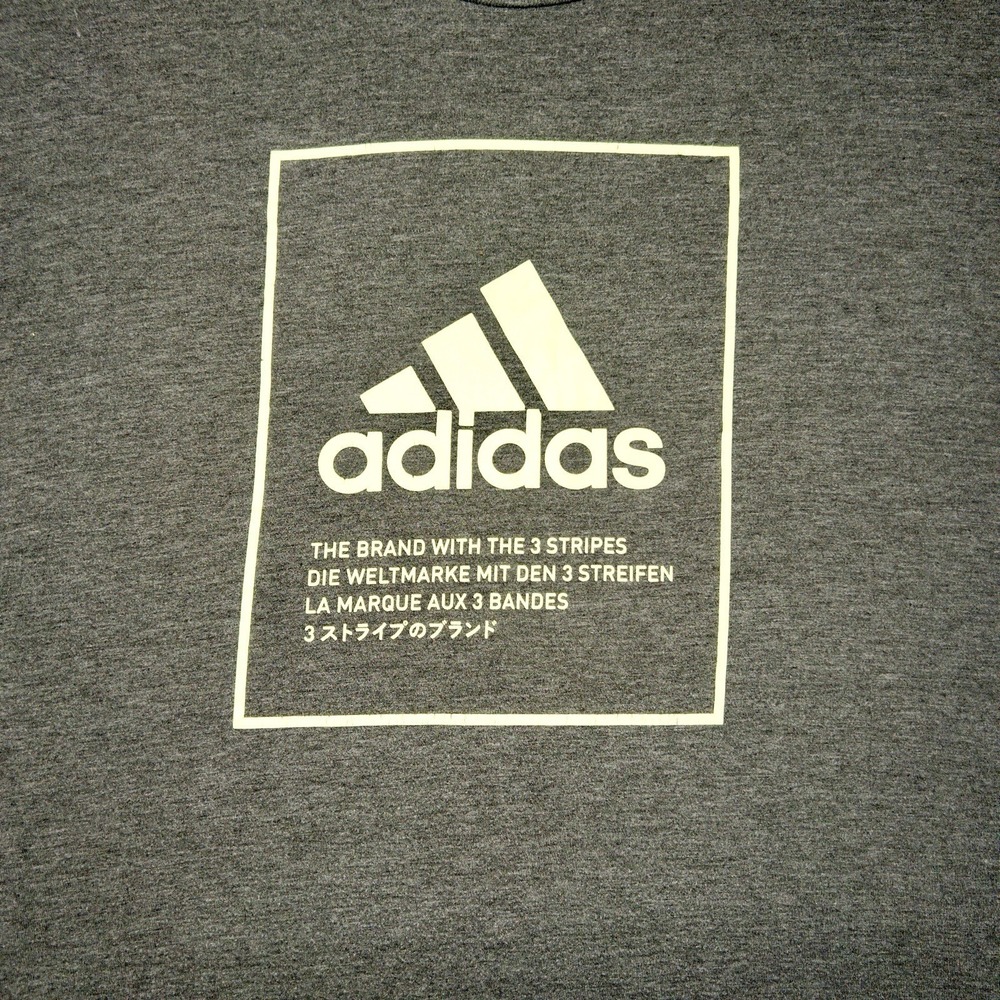 Adidas The Go To Tee Mens XL Three Stripes Logo Casual‎ Activewear